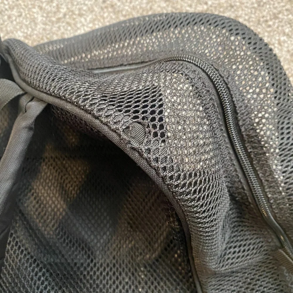 Jansport Black Eco Mesh‎ All Over See-Thru Backpack Bookbag School Gym